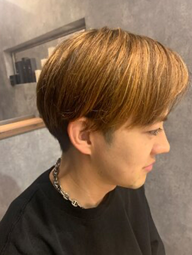 メンズハイライト。白髪活かし