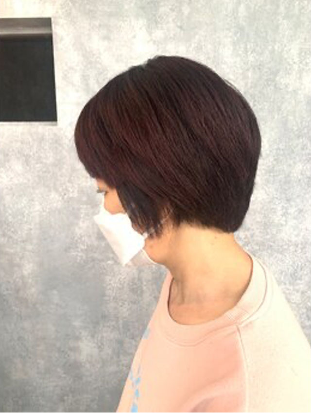 ショートとレッドカラー