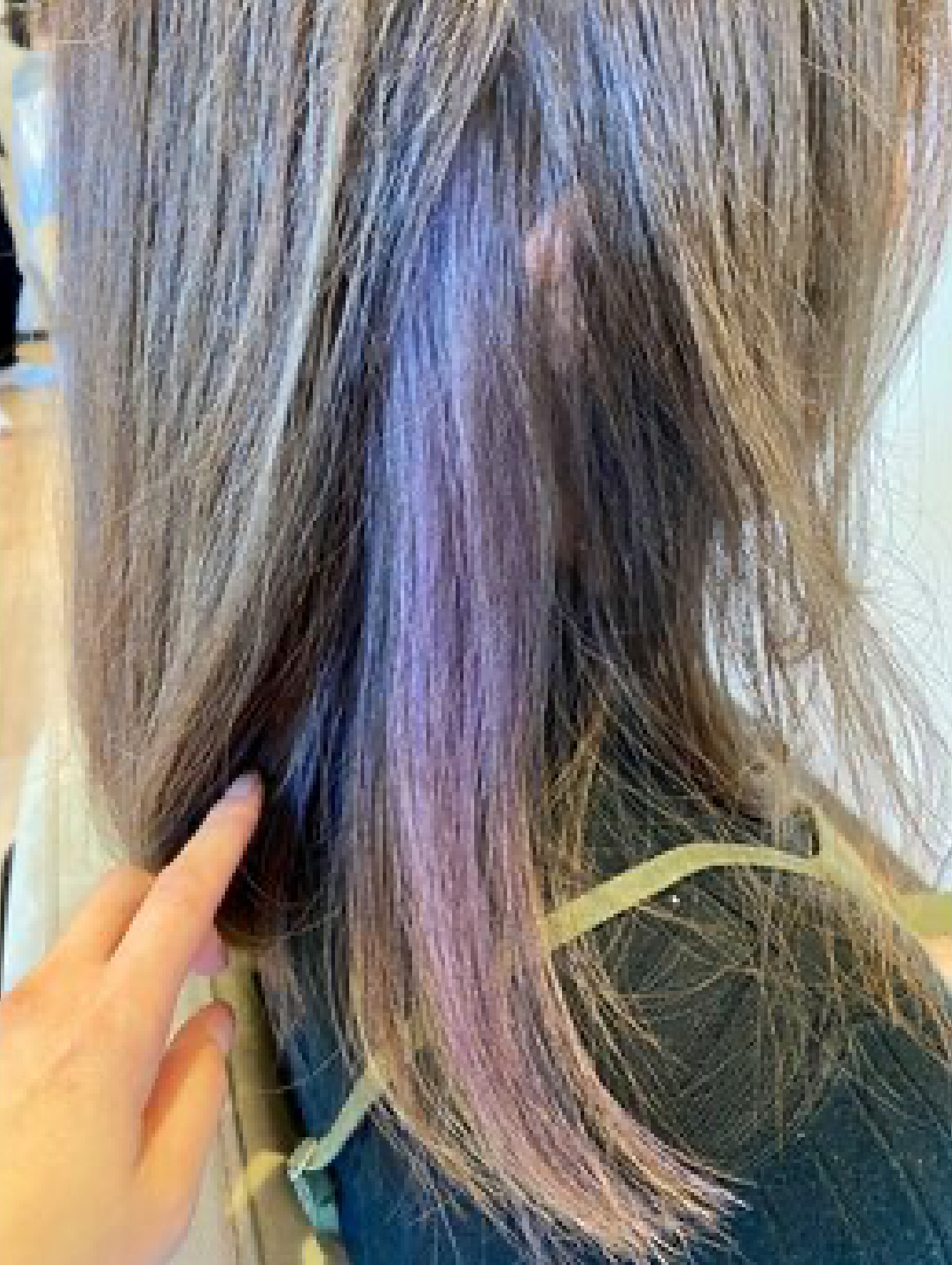 インナーカラー 薄紫