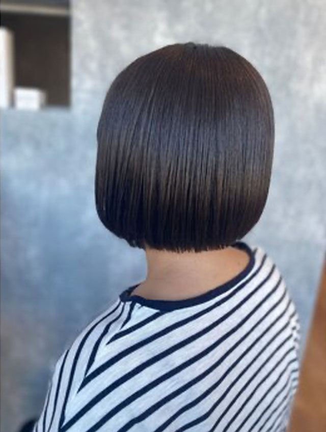 切りっぱなしボブ